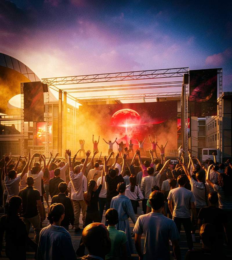 EAST Panorama — outdoor stage