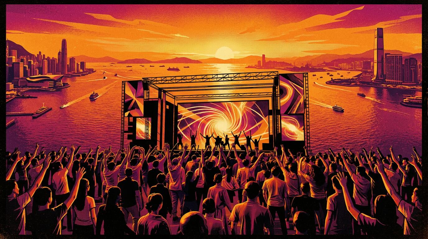 EAST Panorama — harbour view outdoor stage